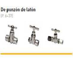 VALVULAS DE PUNZON LATON
