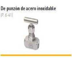 VALVULAS DE PUNZON INOX