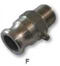 RACOR CAMLOCK TIPO F ALUMINIO