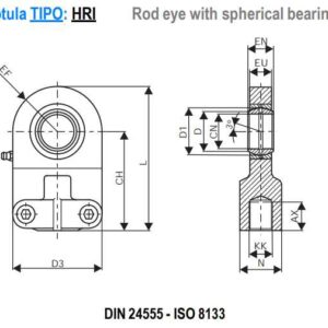 ISO 3320 ACCESORIOS : CABEZA ROTULA - HRI