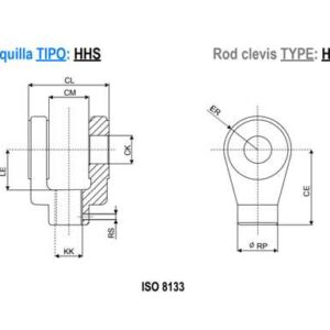 ISO 3320 ACCESORIOS : HORQUILLA - HHS