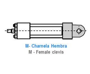 CILINDRO HIDRAULICO ISO 6020 2 CHARNELA HEMBRA  M