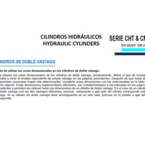 CILINDRO HIDRAULICO ISO 6020 2  DOBLE VASTAGO