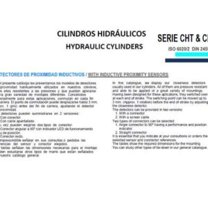CILINDRO HIDRAULICO ISO 6020 2  DETECTORES DE PROXIMIDAD