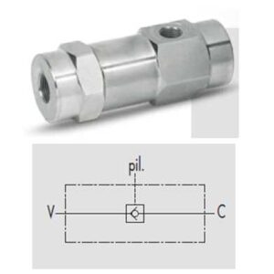 ANTIRRETORNO PILOTADO HEXAGONAL SIMPLE EFECTO