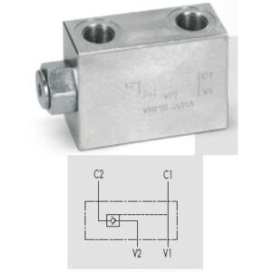 ANTIRRETORNO 4 VIAS CONEXION RECTA SIMPLE EFECTO