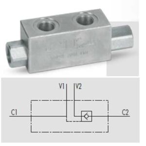 ANTIRRETORNO 4 VIAS CONEXION 90º SIMPLE EFECTO