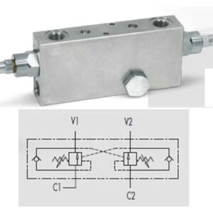 OVERCENTER CONEXION TORNILLO DOBLE EFECTO
