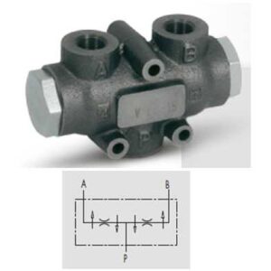 DIVISOR DE CAUDAL ( 50_50 ) FUNDICION