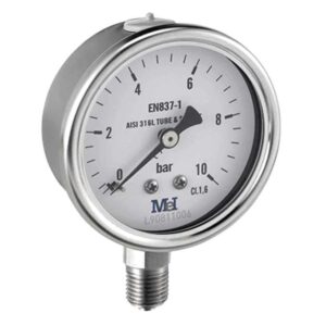 Manómetro Todo Inoxidable Ø63