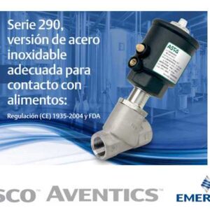 Asco válvulas serie 290 versión en inox